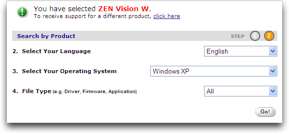 Zen vision w software